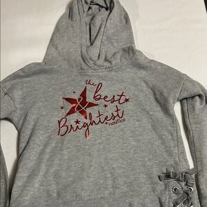 Nautica Gray Hoodie with Red Star Graphic